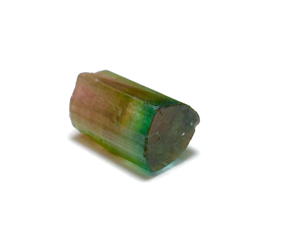 10.4 Carat Tri-Color Watermelon Tourmaline Crystal | Peche Mine Afghanistan Natural Bi-Color Mineral Specimen