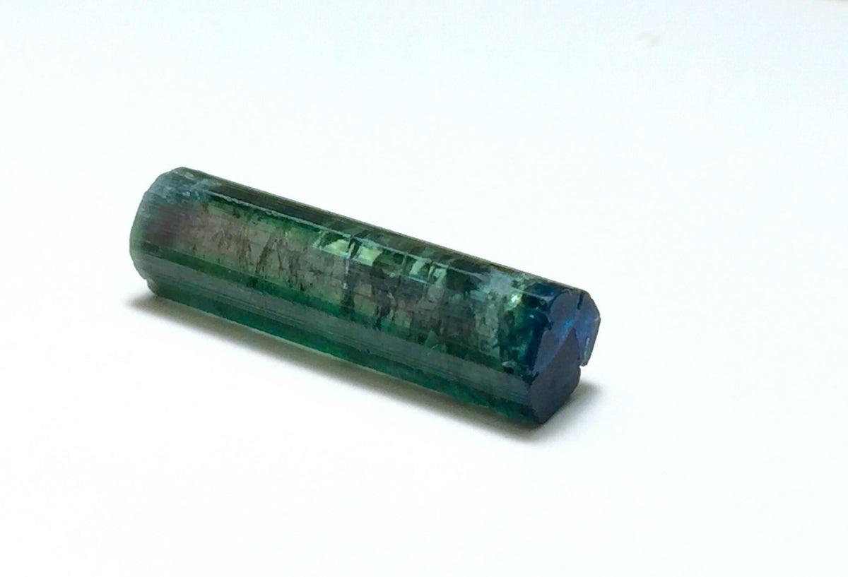 9.0 Carat Bi-Color Tourmaline Crystal | Natural Paprok Mine Afghanistan Mineral Specimen