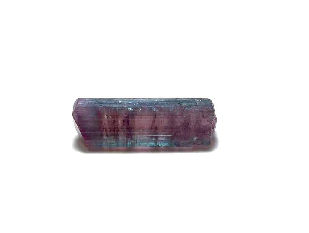 Natural Watermelon Tourmaline Crystal – Bicolor Pink & Blue Green – Peche Mine Afghanistan – Terminated Mineral Specimen