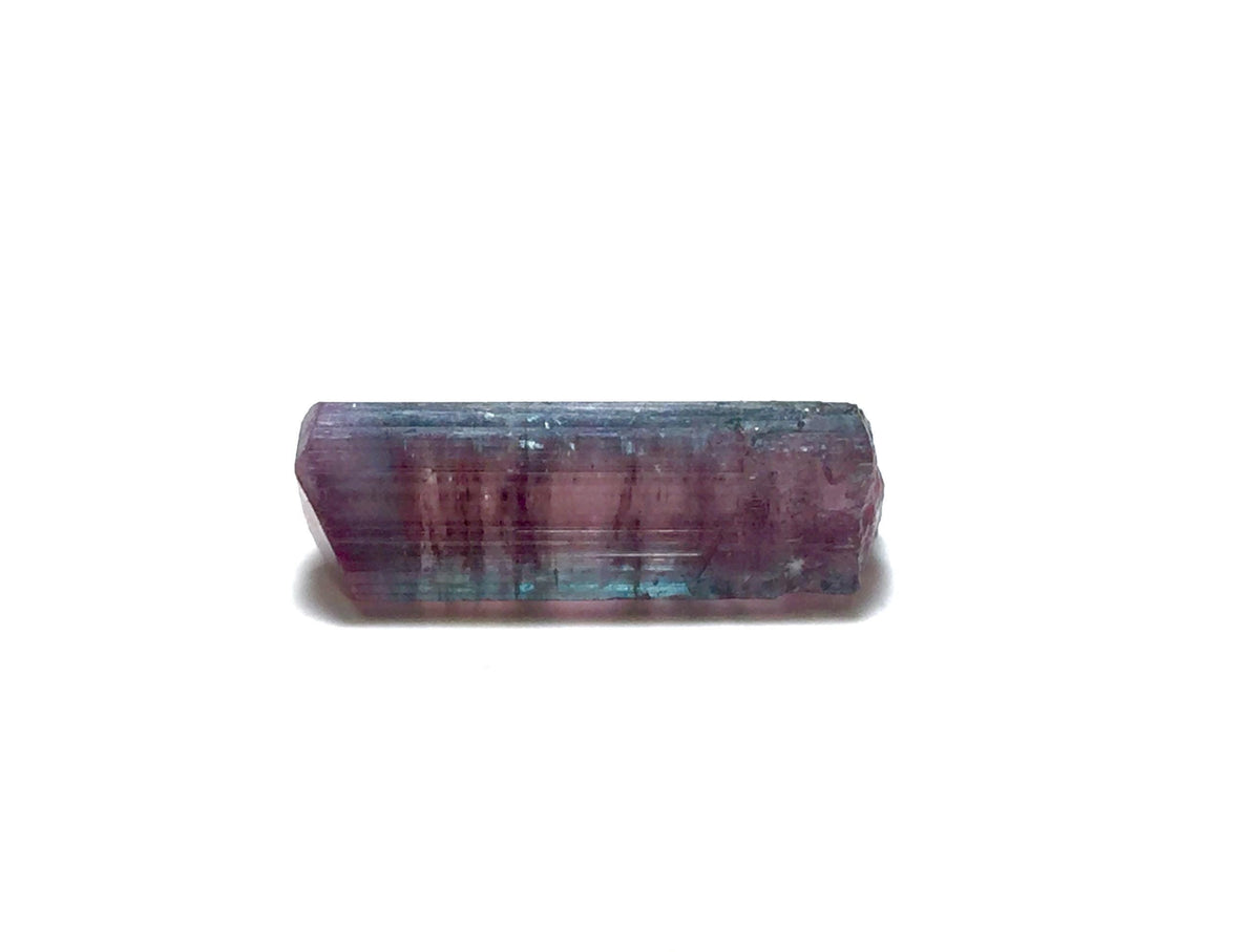 Natural Watermelon Tourmaline Crystal – Bicolor Pink & Blue Green – Peche Mine Afghanistan – Terminated Mineral Specimen