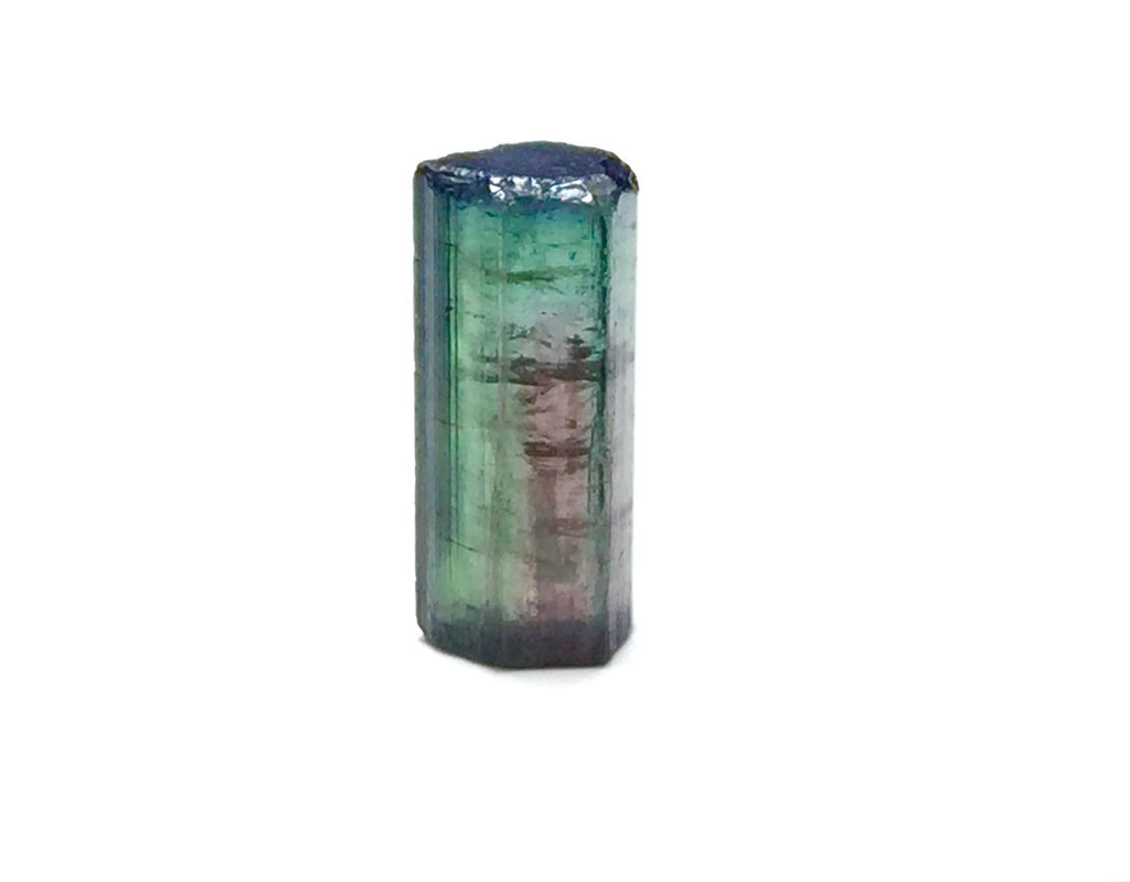 6.3 Carat Bi-Color Watermelon Tourmaline Crystal - Peche Mine, Afghanistan