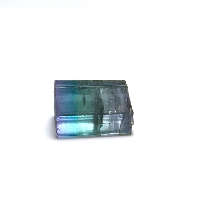 8.1 Carat Natural Bi-Color Tourmaline Crystal - Paprok Mine, Afghanistan - Multi-Color Terminated Specimen