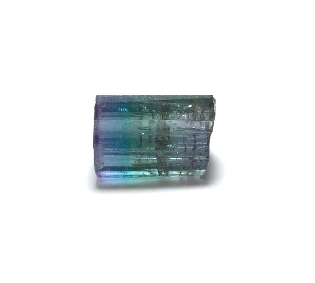 8.1 Carat Natural Bi-Color Tourmaline Crystal - Paprok Mine, Afghanistan - Multi-Color Terminated Specimen