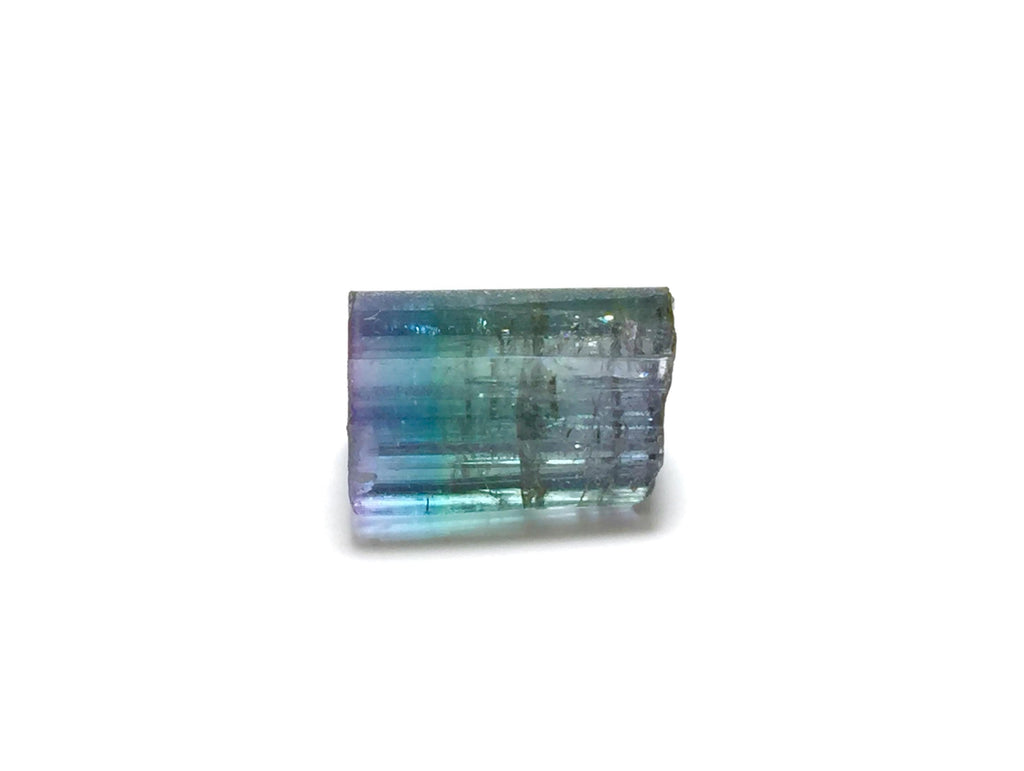 8.1 Carat Natural Bi-Color Tourmaline Crystal - Paprok Mine, Afghanistan - Multi-Color Terminated Specimen