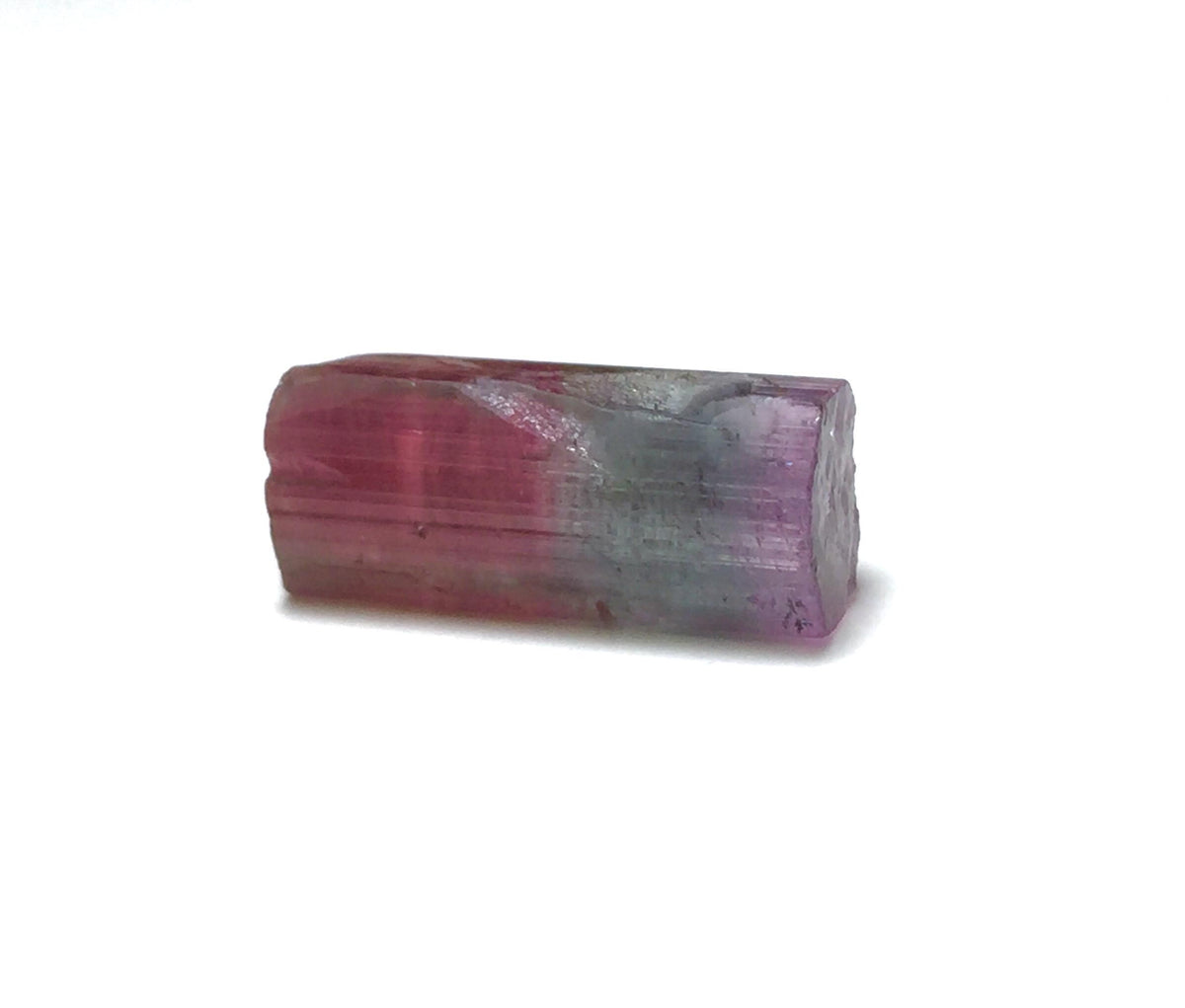 10.1 Carat Natural Bi-Color Tourmaline Crystal - Paprok Mine Afghanistan - Pendant Size Mineral Specimen