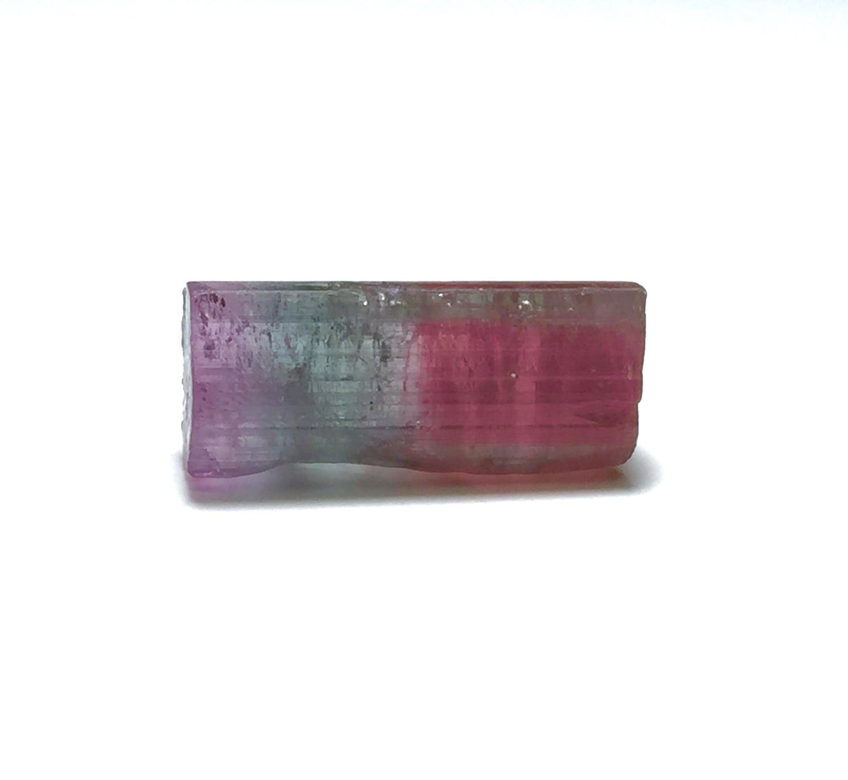 10.1 Carat Natural Bi-Color Tourmaline Crystal - Paprok Mine Afghanistan - Pendant Size Mineral Specimen