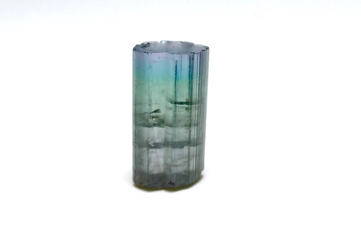 Natural Blue Cap Watermelon Tourmaline – Peche Mine Afghanistan – Pocket Size Terminated Crystal Specimen