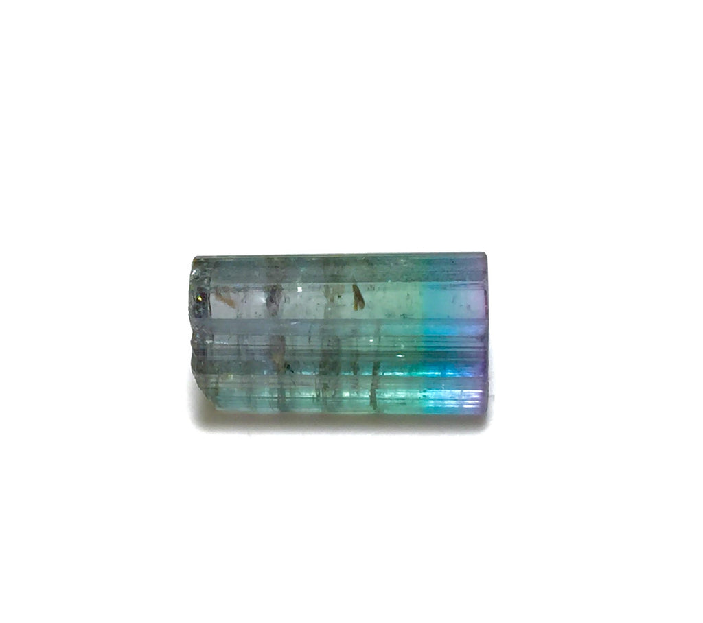 Natural Blue Cap Watermelon Tourmaline – Peche Mine Afghanistan – Pocket Size Terminated Crystal Specimen