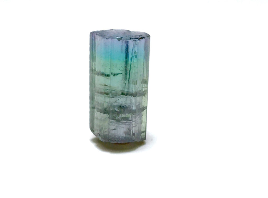 Natural Blue Cap Watermelon Tourmaline – Peche Mine Afghanistan – Pocket Size Terminated Crystal Specimen