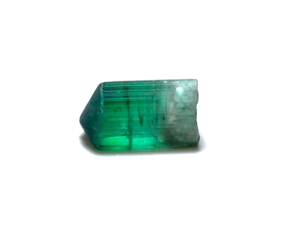 9.4 Carat Natural Cat's Eye Green Tourmaline Crystal - Paprok, Afghanistan