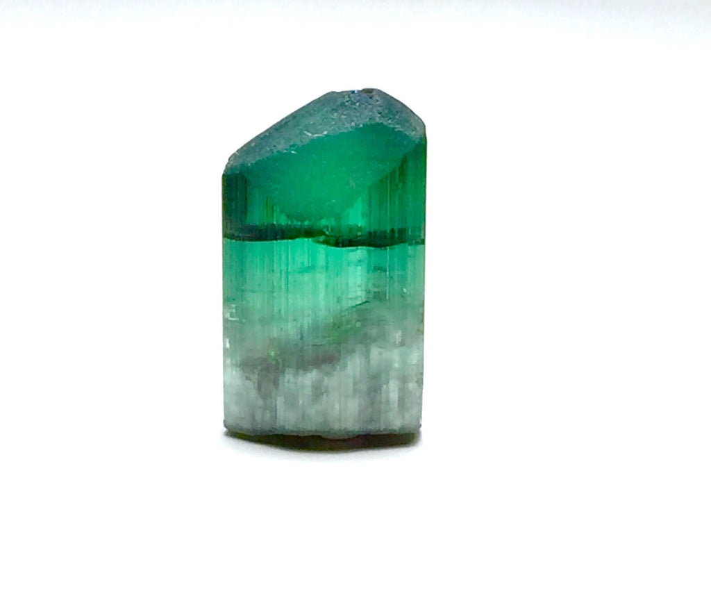9.4 Carat Natural Cat's Eye Green Tourmaline Crystal - Paprok, Afghanistan