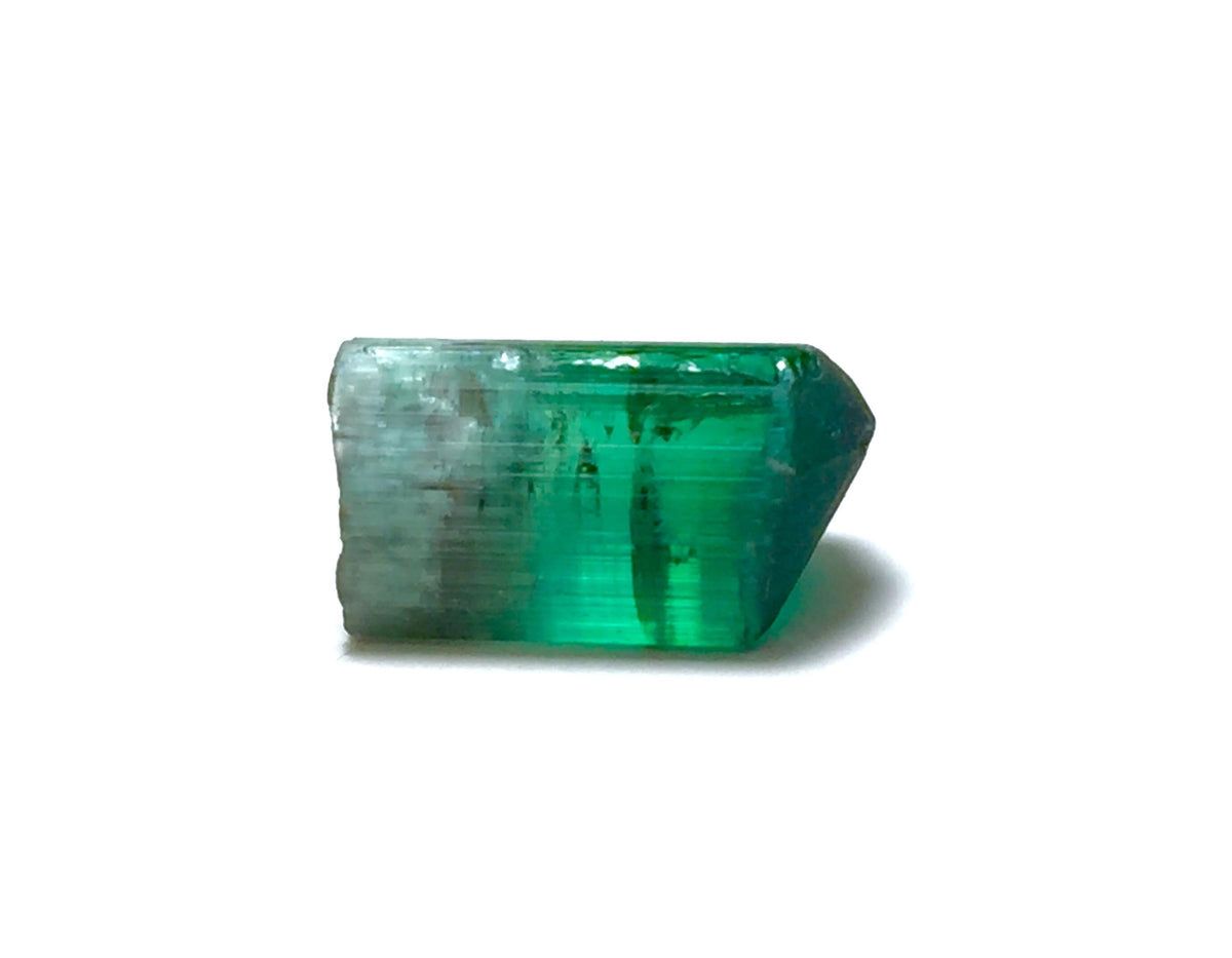 9.4 Carat Natural Cat's Eye Green Tourmaline Crystal - Paprok, Afghanistan