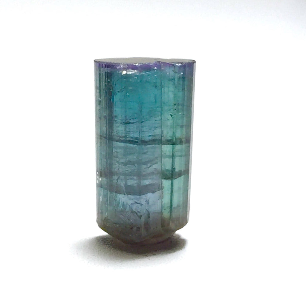 15.6 Carat Double Terminated Purple Cap Tourmaline Crystal - Peche Mine, Afghanistan