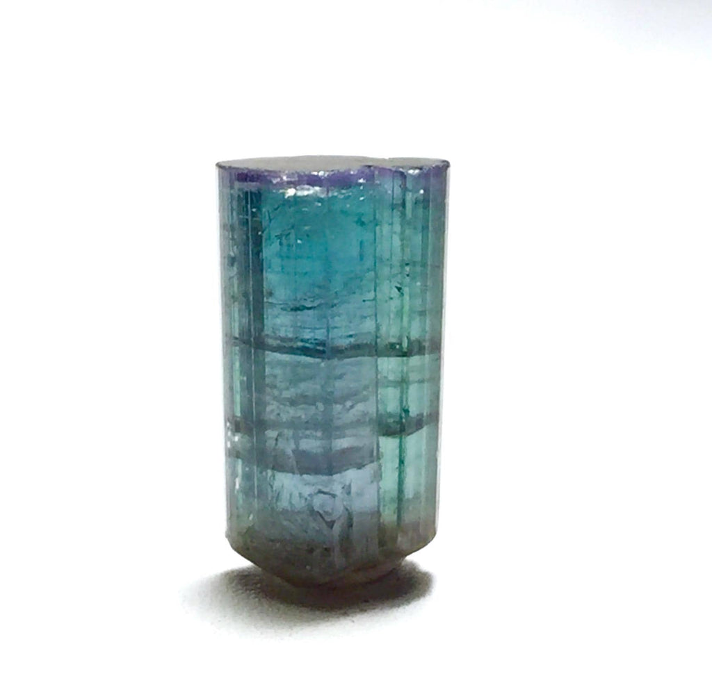 15.6 Carat Double Terminated Purple Cap Tourmaline Crystal - Peche Mine, Afghanistan