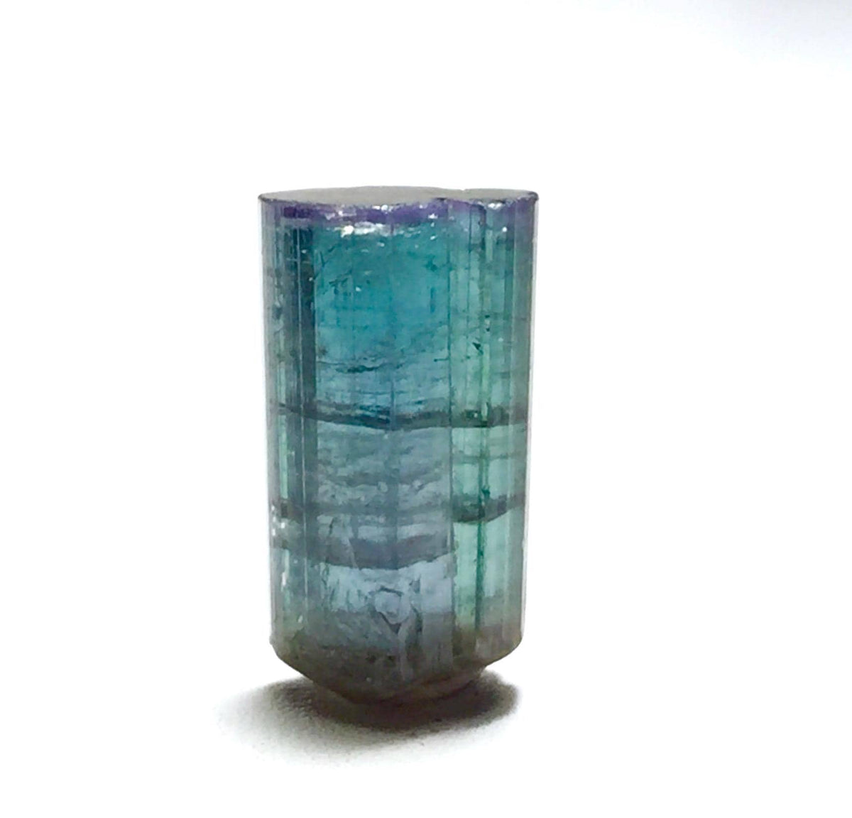15.6 Carat Double Terminated Purple Cap Tourmaline Crystal - Peche Mine, Afghanistan