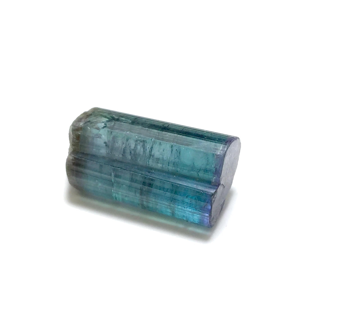 15.6 Carat Double Terminated Purple Cap Tourmaline Crystal - Peche Mine, Afghanistan