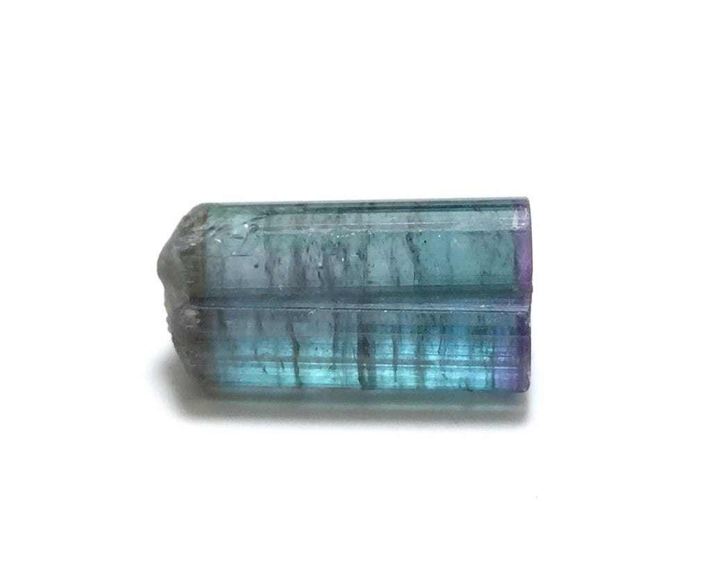 15.6 Carat Double Terminated Purple Cap Tourmaline Crystal - Peche Mine, Afghanistan