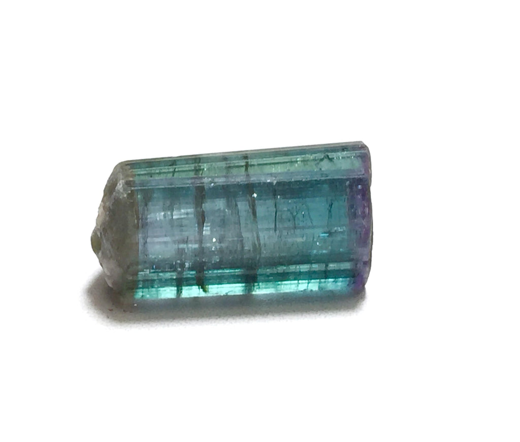 15.6 Carat Double Terminated Purple Cap Tourmaline Crystal - Peche Mine, Afghanistan