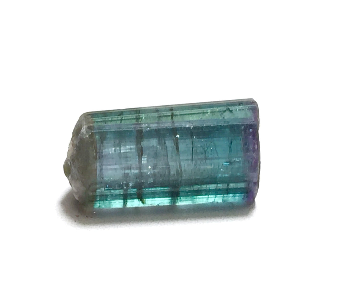 15.6 Carat Double Terminated Purple Cap Tourmaline Crystal - Peche Mine, Afghanistan