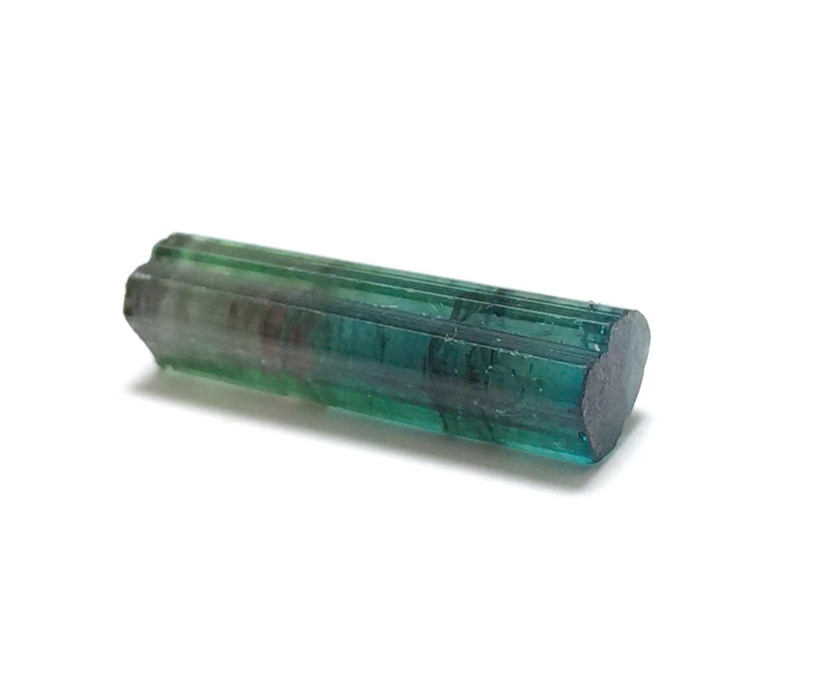 Watermelon Tourmaline Crystal – Pendant Size Bi-Color Specimen from Peche Mine, Afghanistan