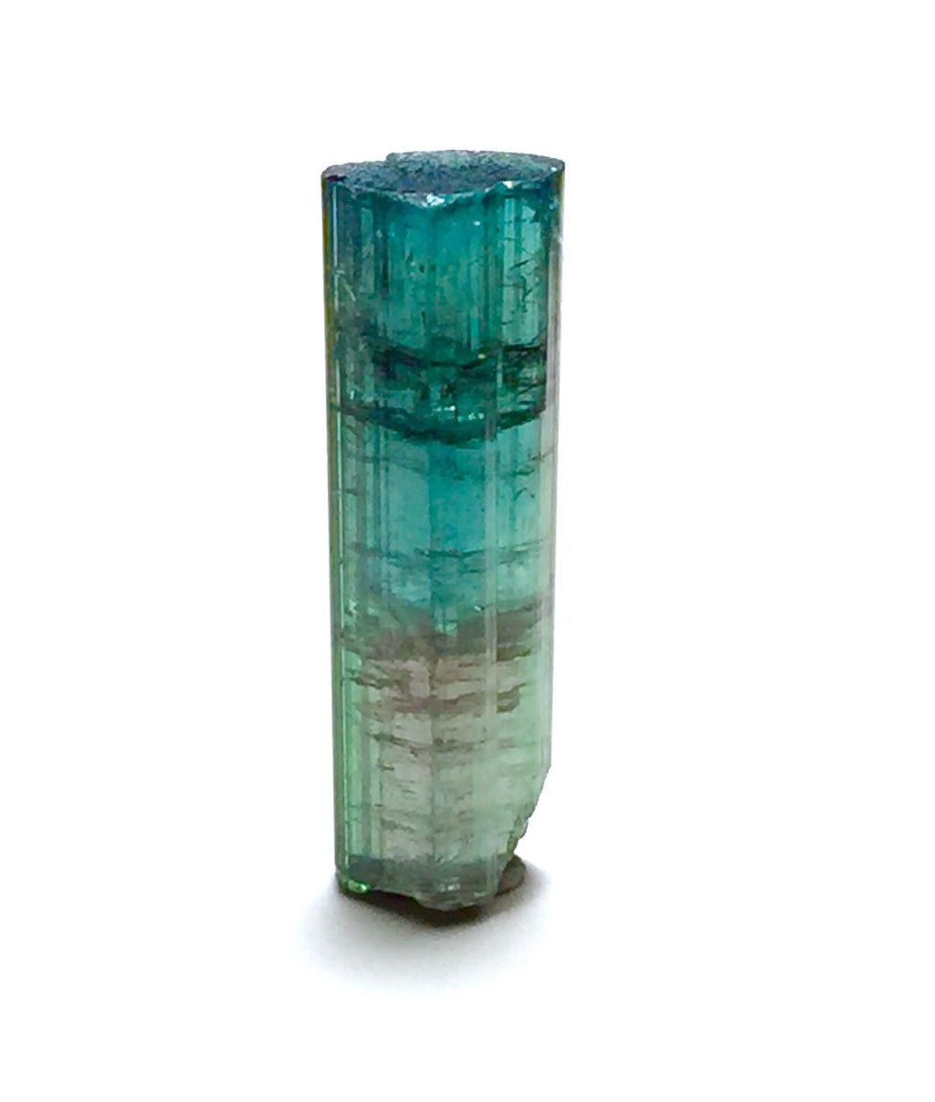 Watermelon Tourmaline Crystal – Pendant Size Bi-Color Specimen from Peche Mine, Afghanistan
