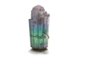 Rare Tri-Color Tourmaline Crystal – Purple, Blue, & Green Double Terminated Specimen from Peche Mine