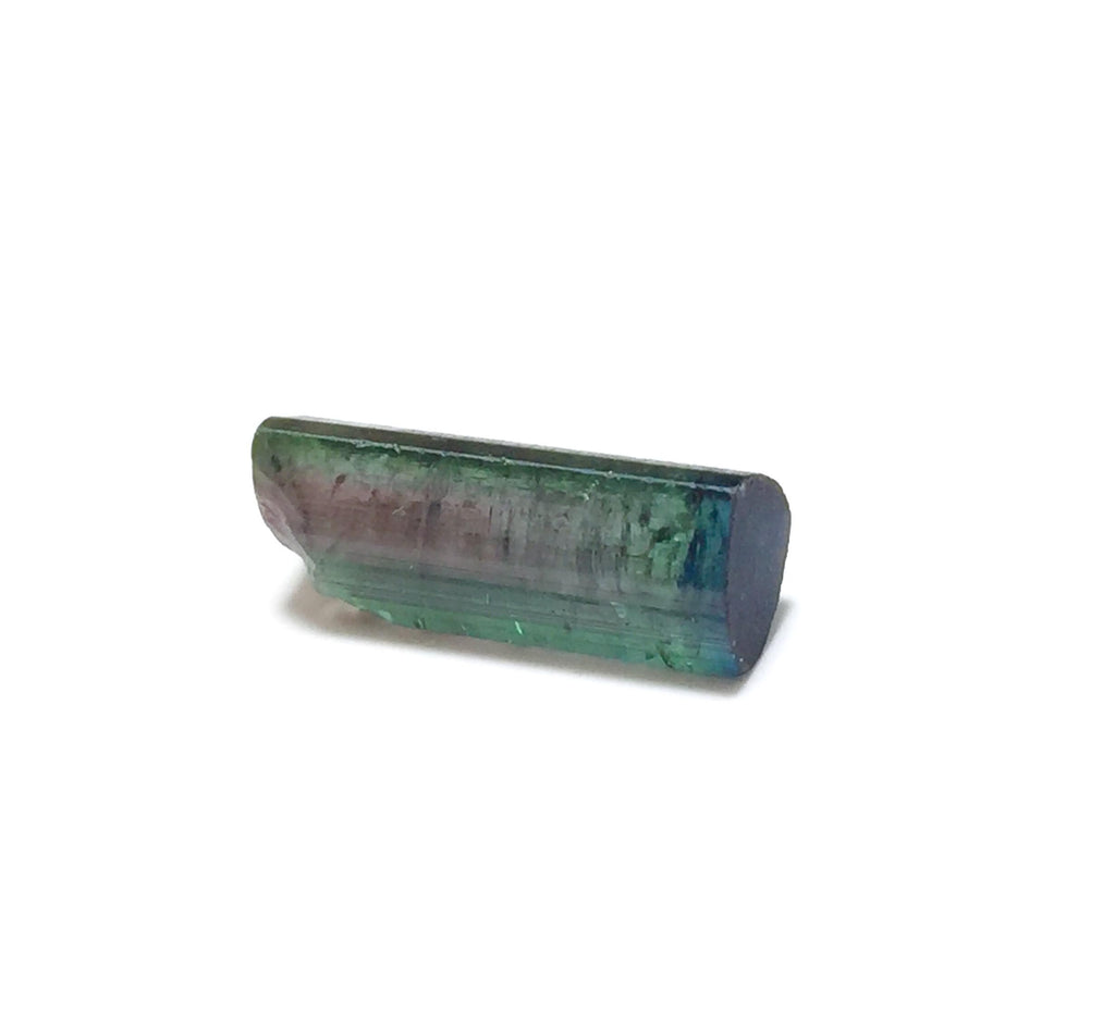 Bi-Color Tourmaline Crystal - Natural Pendant Size Specimen from Peche, Afghanistan