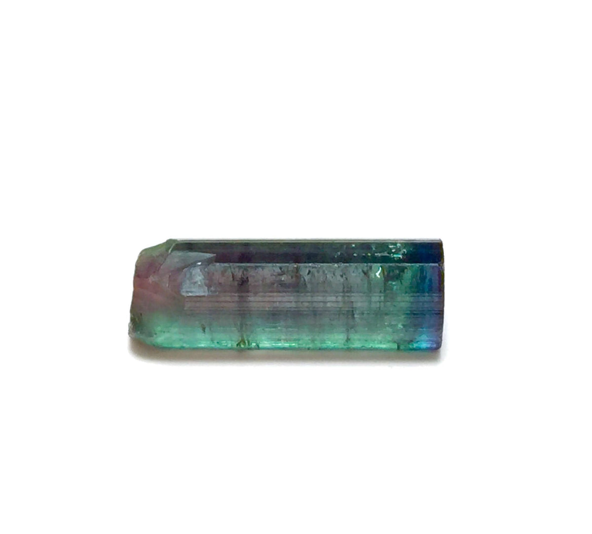Bi-Color Tourmaline Crystal - Natural Pendant Size Specimen from Peche, Afghanistan