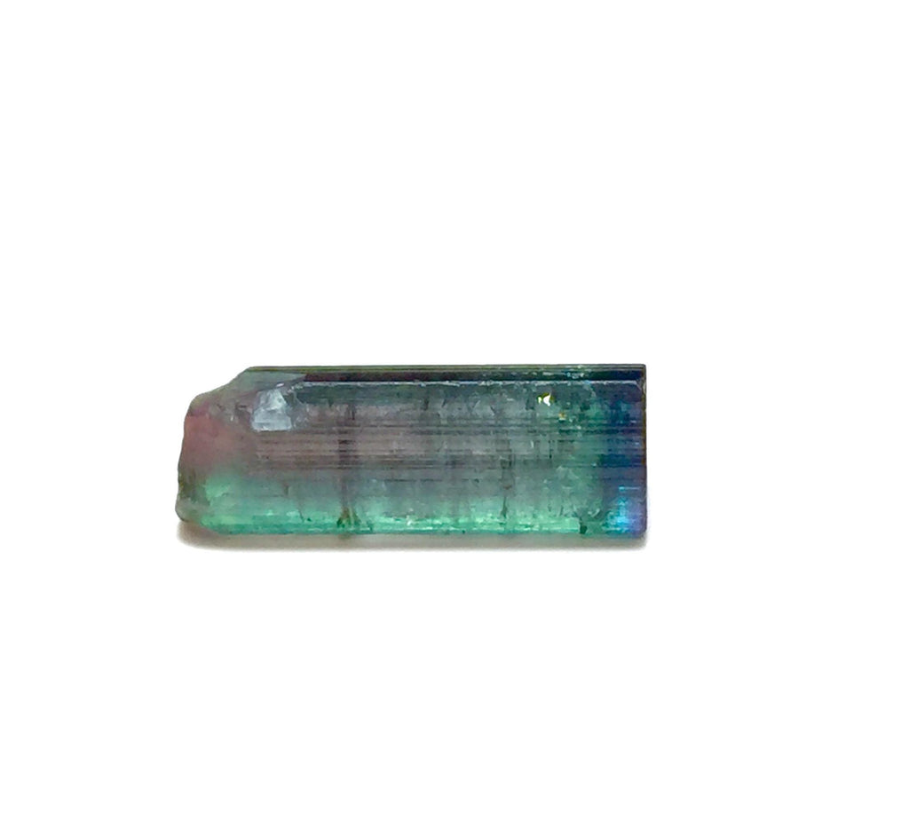 Bi-Color Tourmaline Crystal - Natural Pendant Size Specimen from Peche, Afghanistan