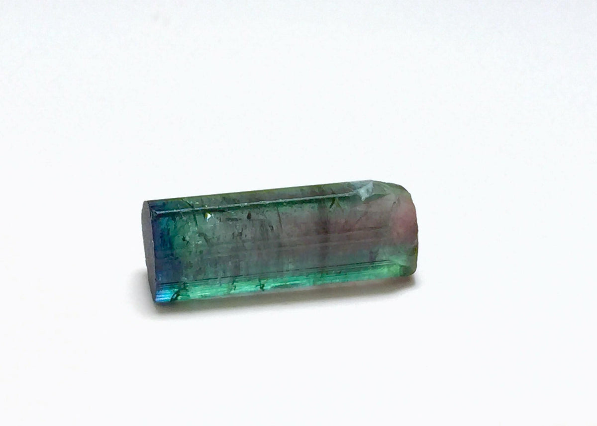 Bi-Color Tourmaline Crystal - Natural Pendant Size Specimen from Peche, Afghanistan