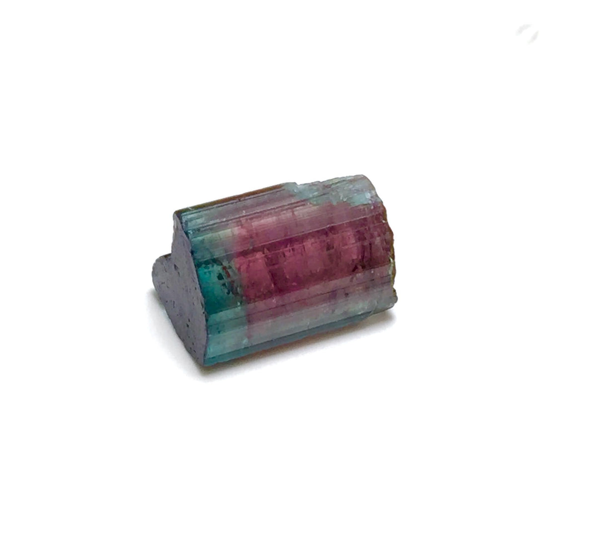 Blue Cap Watermelon Tourmaline Crystal - Natural Bi-Color Specimen from Peche Mine