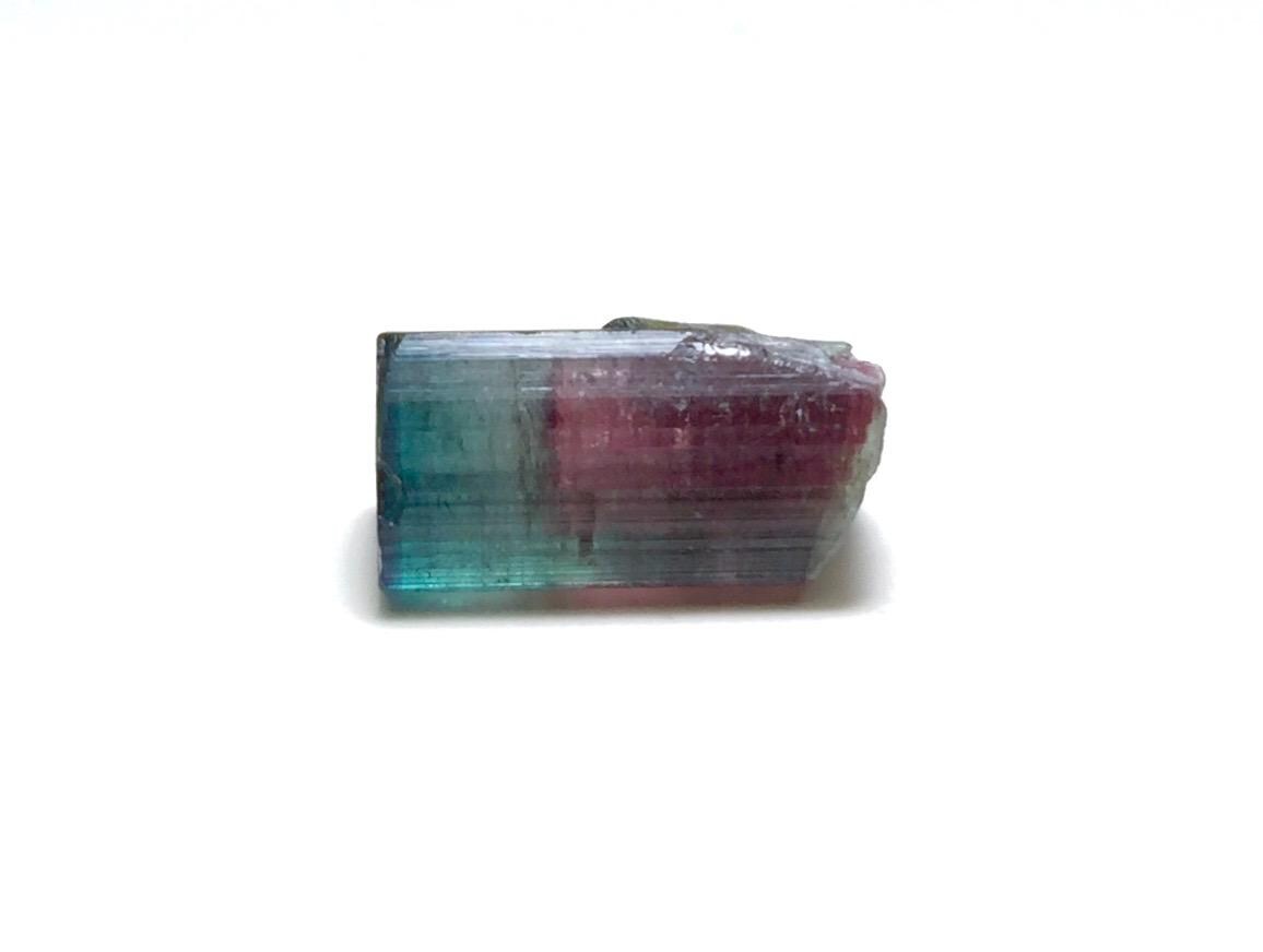 8.4 Carat Tourmaline on Albite Matrix - Natural Bicolor Specimen from Peche Mine, Afghanistan