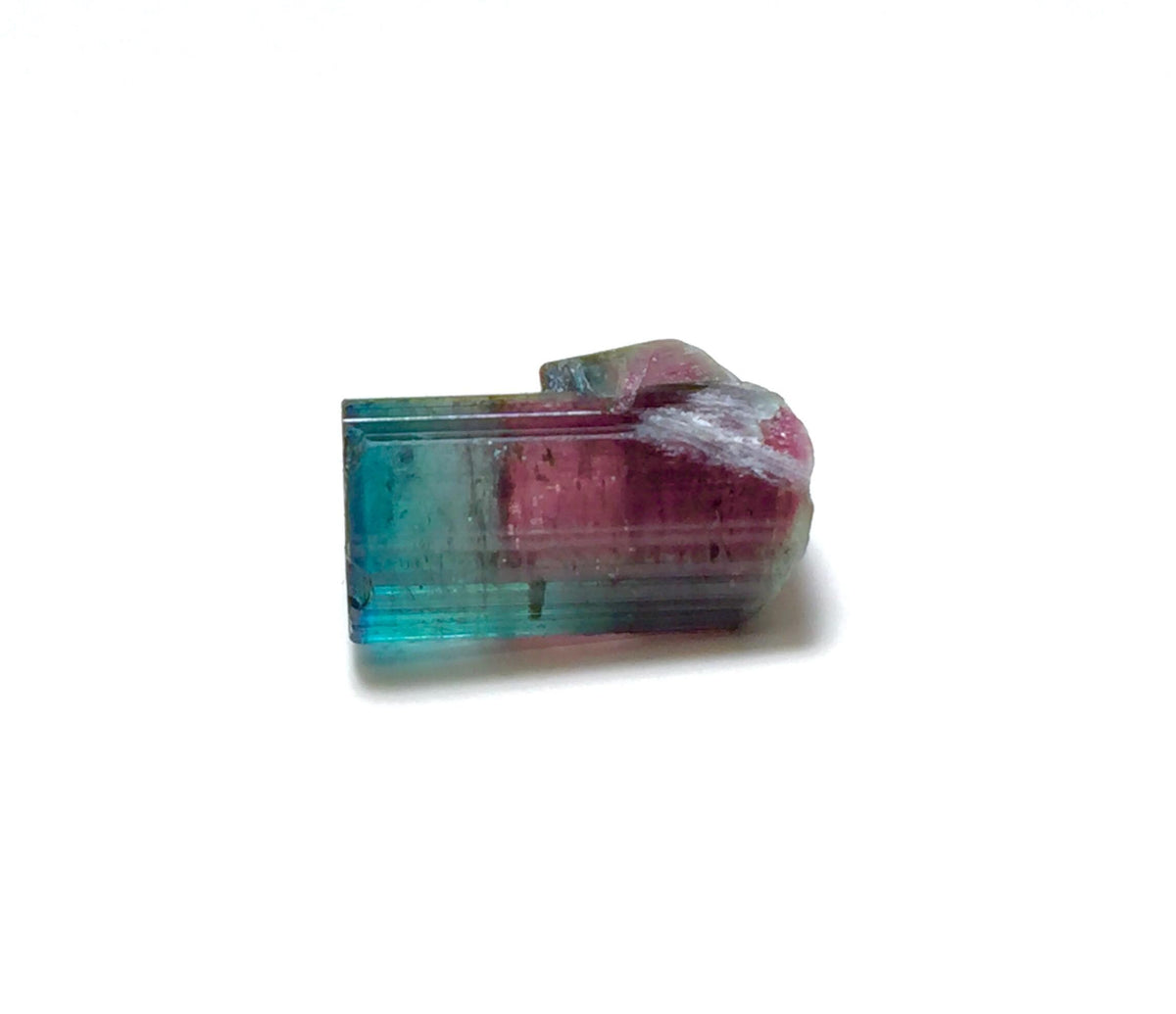 8.4 Carat Tourmaline on Albite Matrix - Natural Bicolor Specimen from Peche Mine, Afghanistan