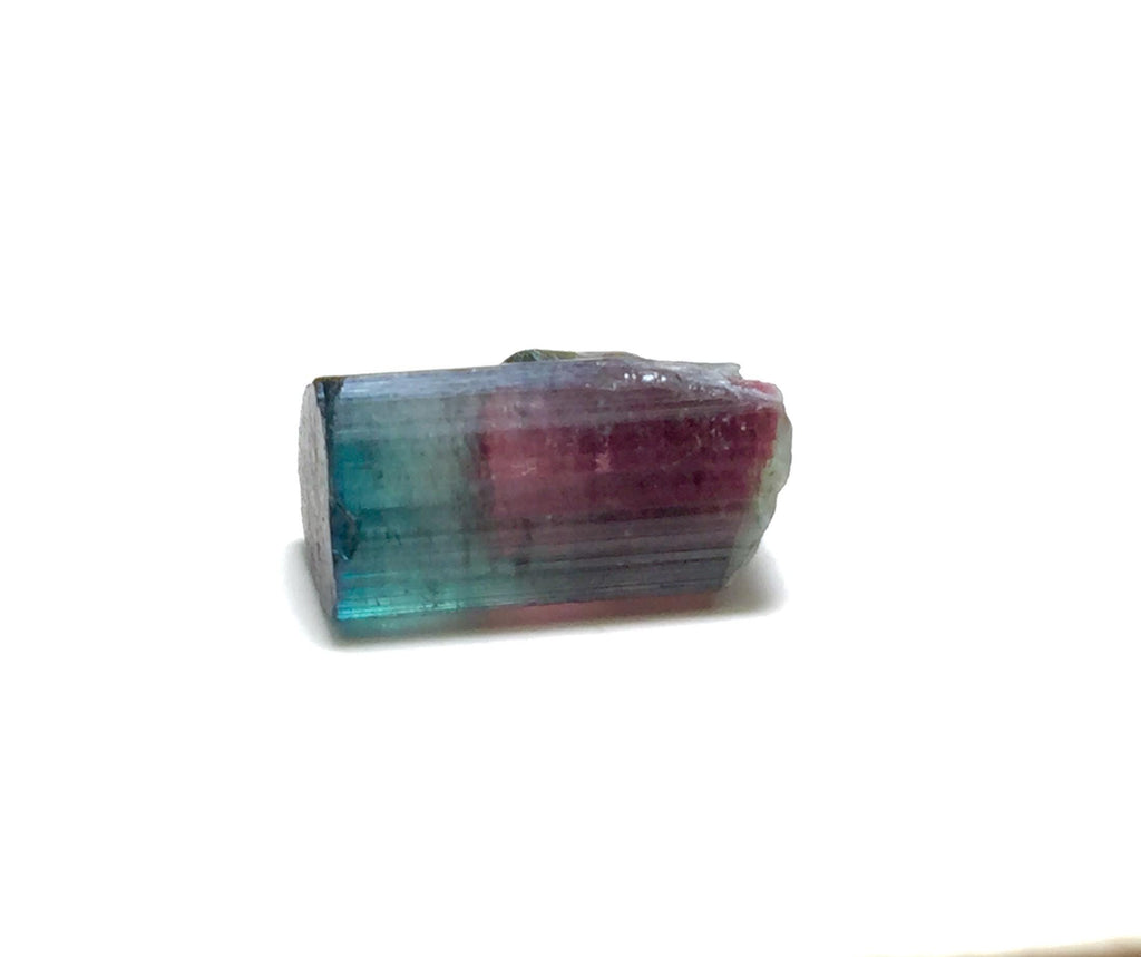 8.4 Carat Tourmaline on Albite Matrix - Natural Bicolor Specimen from Peche Mine, Afghanistan