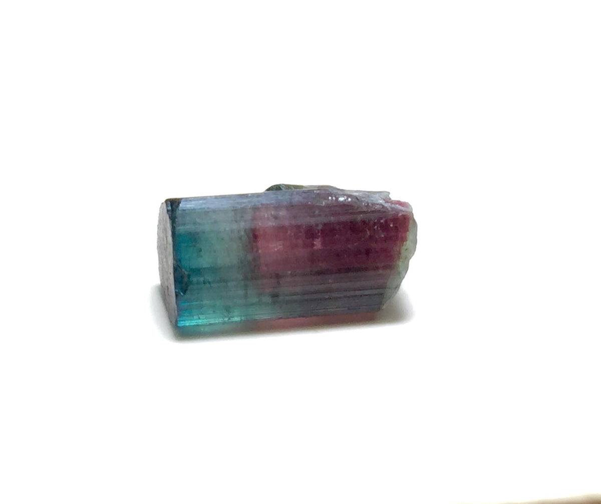8.4 Carat Tourmaline on Albite Matrix - Natural Bicolor Specimen from Peche Mine, Afghanistan