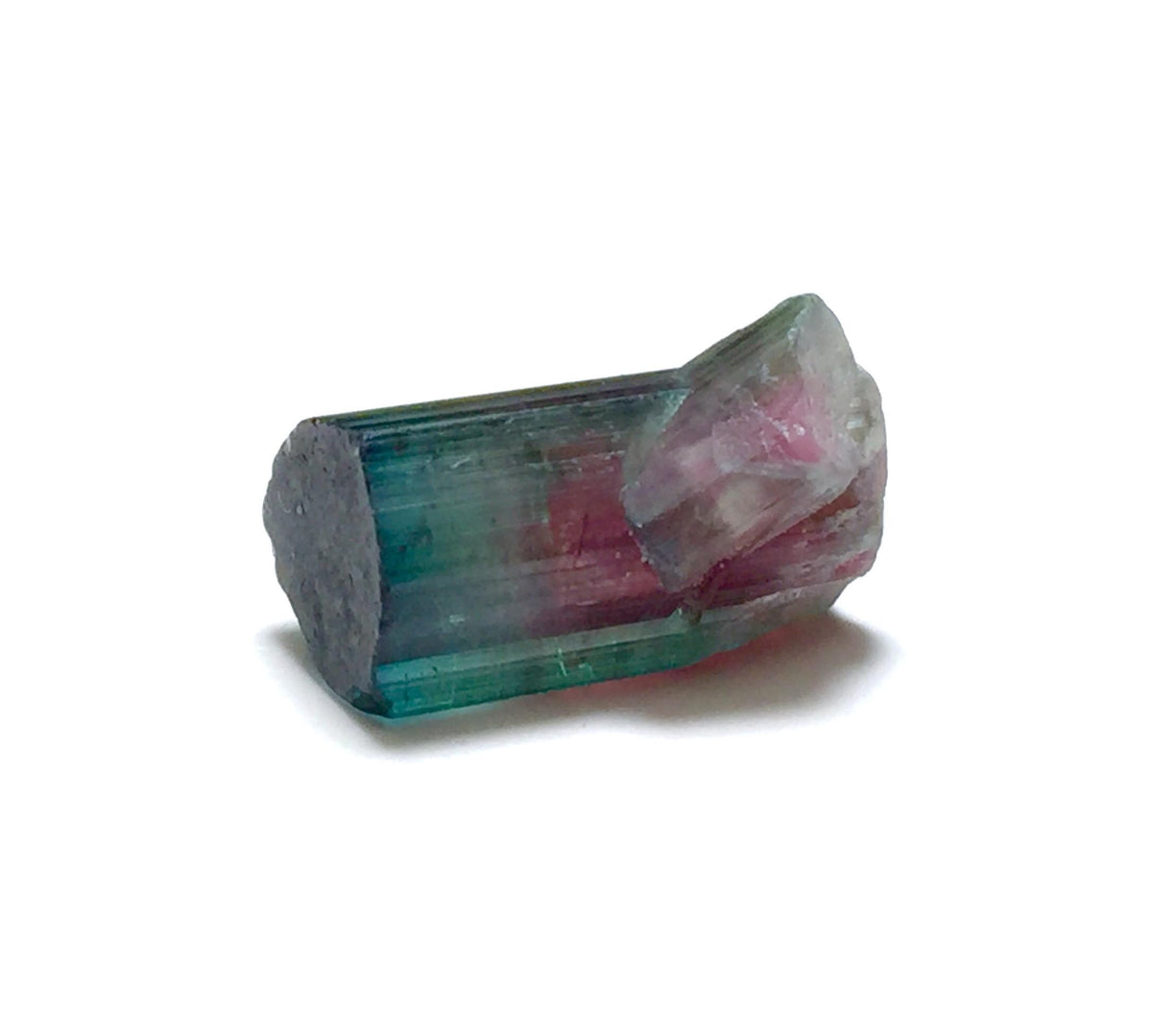 8.4 Carat Tourmaline on Albite Matrix - Natural Bicolor Specimen from Peche Mine, Afghanistan