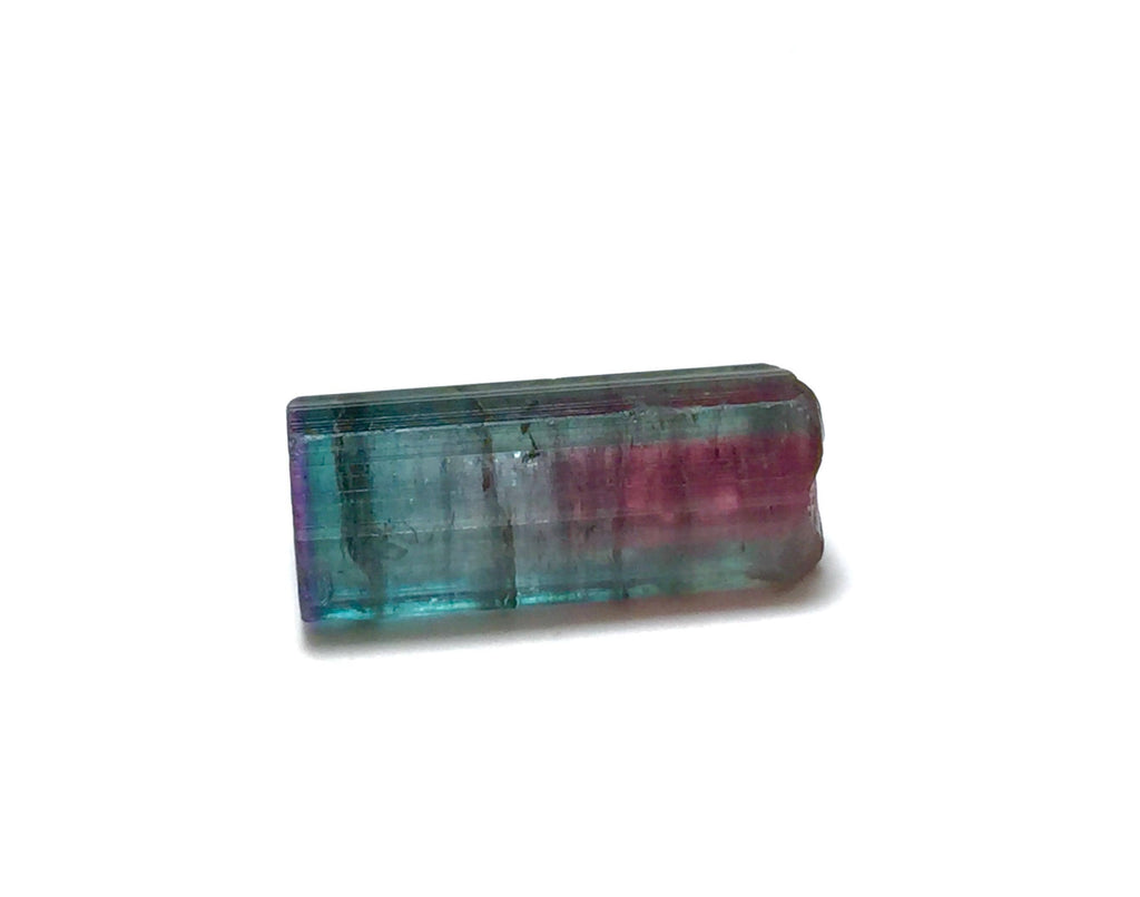 10.8 Carat Purple Cap Rainbow Tourmaline Crystal – Rare Tri-Color Specimen, Peche Mine
