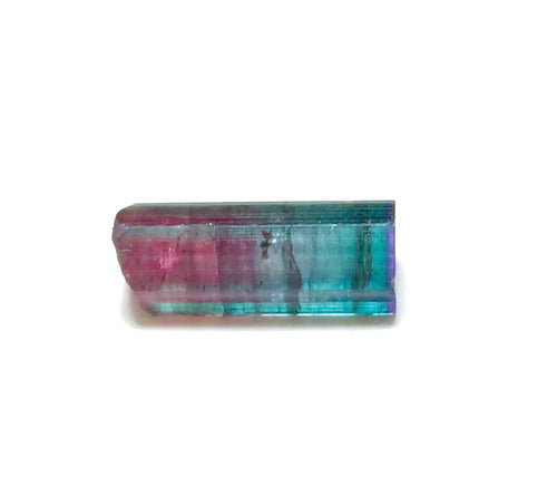 10.8 Carat Purple Cap Rainbow Tourmaline Crystal – Rare Tri-Color Specimen, Peche Mine