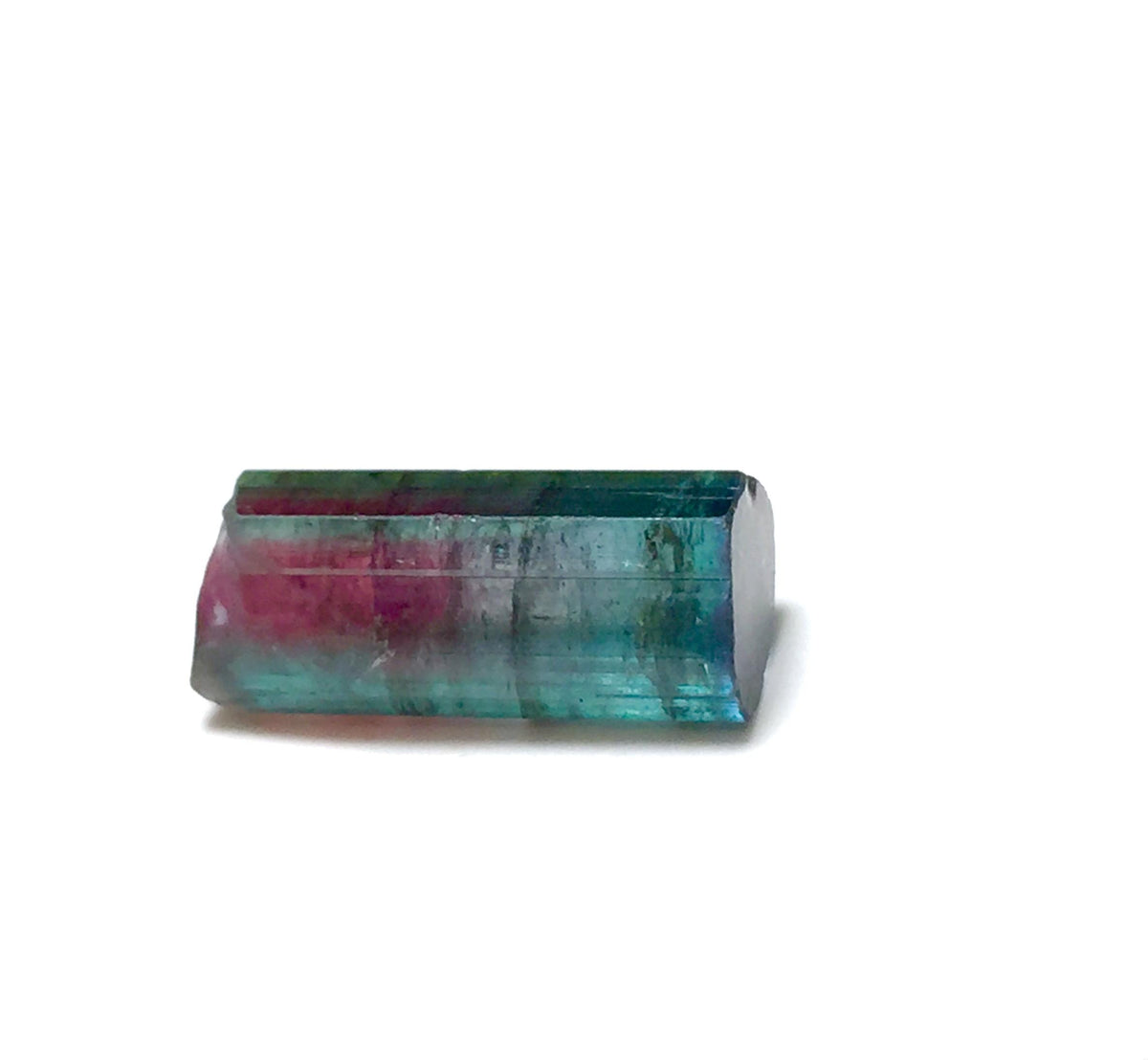 10.8 Carat Purple Cap Rainbow Tourmaline Crystal – Rare Tri-Color Specimen, Peche Mine