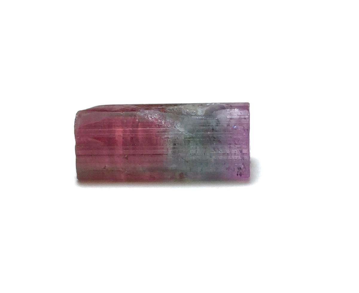 10.1 Carat Natural Bi-Color Tourmaline Crystal - Paprok Mine Afghanistan - Pendant Size Mineral Specimen