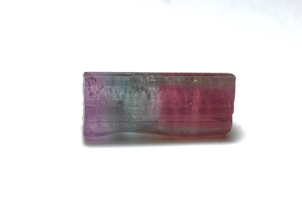 10.1 Carat Natural Bi-Color Tourmaline Crystal - Paprok Mine Afghanistan - Pendant Size Mineral Specimen