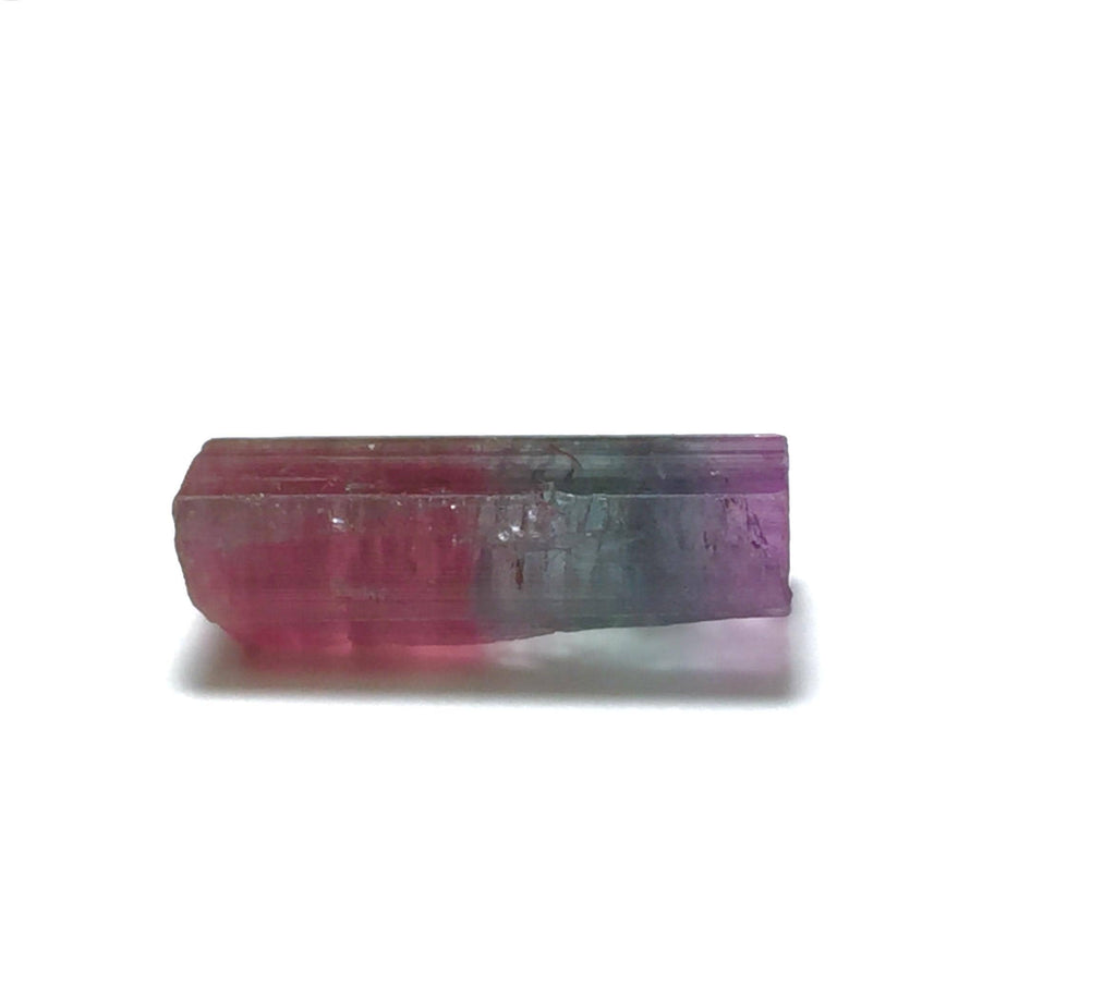 10.1 Carat Natural Bi-Color Tourmaline Crystal - Paprok Mine Afghanistan - Pendant Size Mineral Specimen