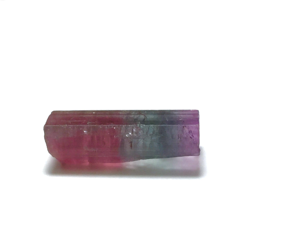 10.1 Carat Natural Bi-Color Tourmaline Crystal - Paprok Mine Afghanistan - Pendant Size Mineral Specimen