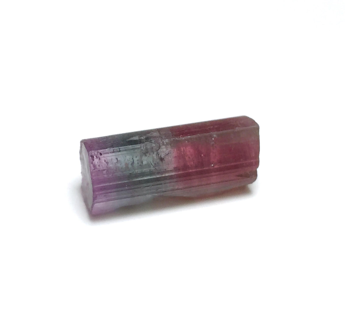 10.1 Carat Natural Bi-Color Tourmaline Crystal - Paprok Mine Afghanistan - Pendant Size Mineral Specimen