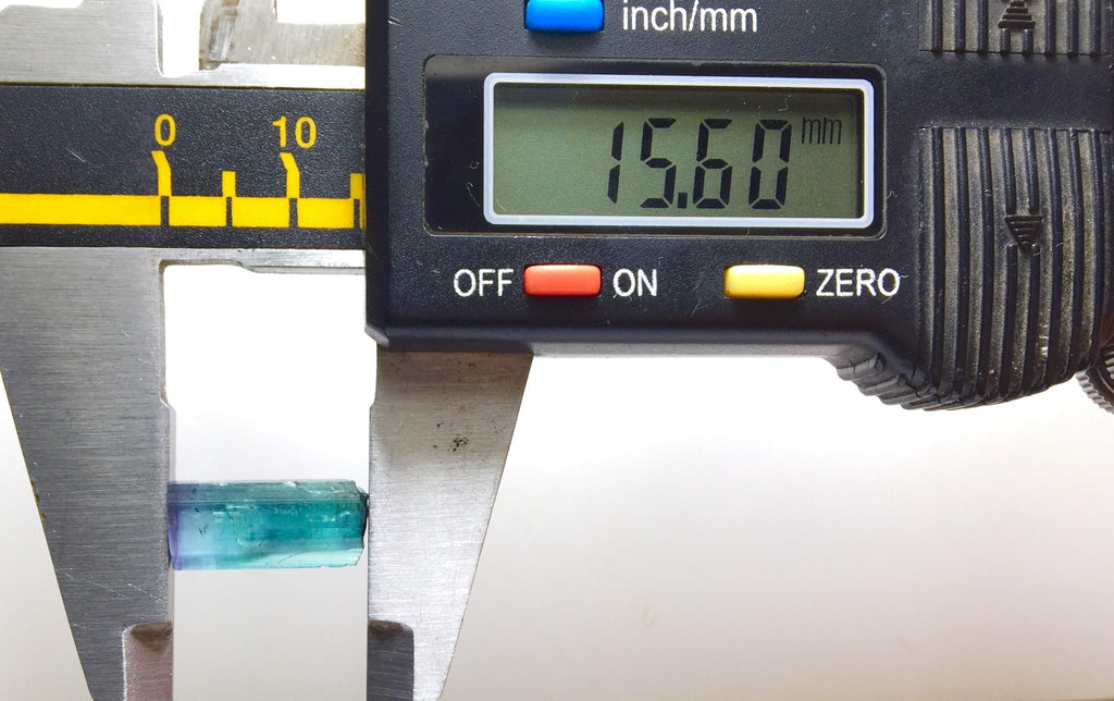 Indicolite Blue Tourmaline Crystal - Peche Mine Afghanistan - Terminated Pendant Size Specimen
