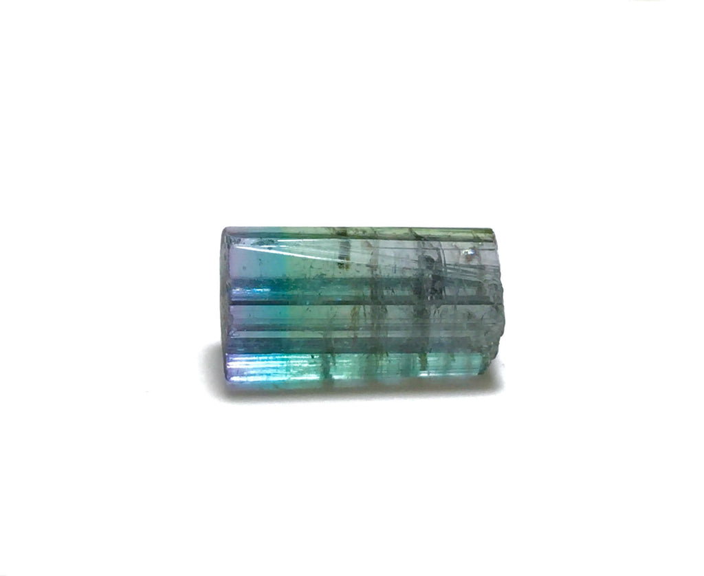 Natural Blue Cap Watermelon Tourmaline – Peche Mine Afghanistan – Pocket Size Terminated Crystal Specimen