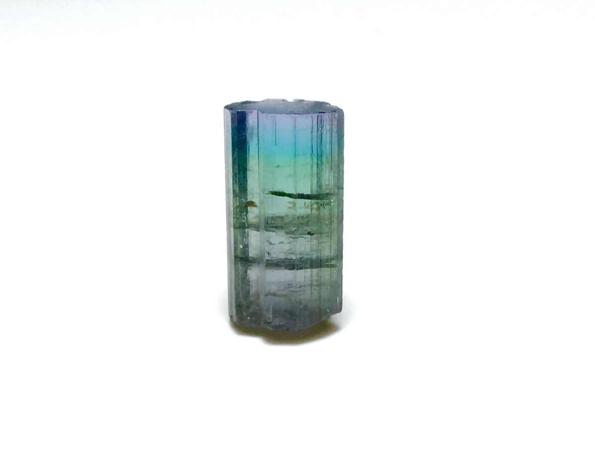 Natural Blue Cap Watermelon Tourmaline – Peche Mine Afghanistan – Pocket Size Terminated Crystal Specimen