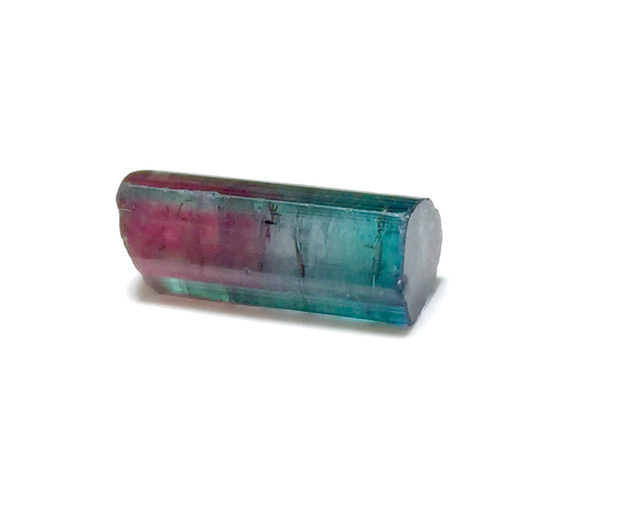 10.8 Carat Purple Cap Rainbow Tourmaline Crystal – Rare Tri-Color Specimen, Peche Mine