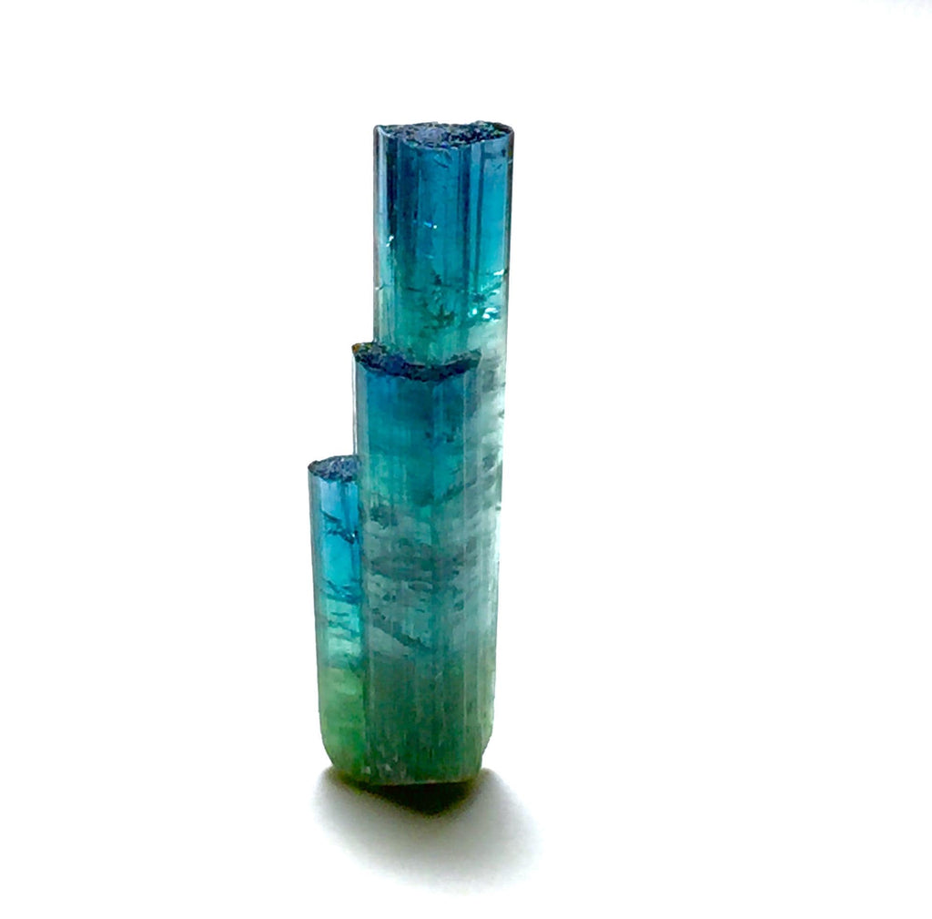 8.4 Carat Natural Indicolite Blue Tourmaline Stepwise Crystals – Terminated Peche Mine Afghanistan