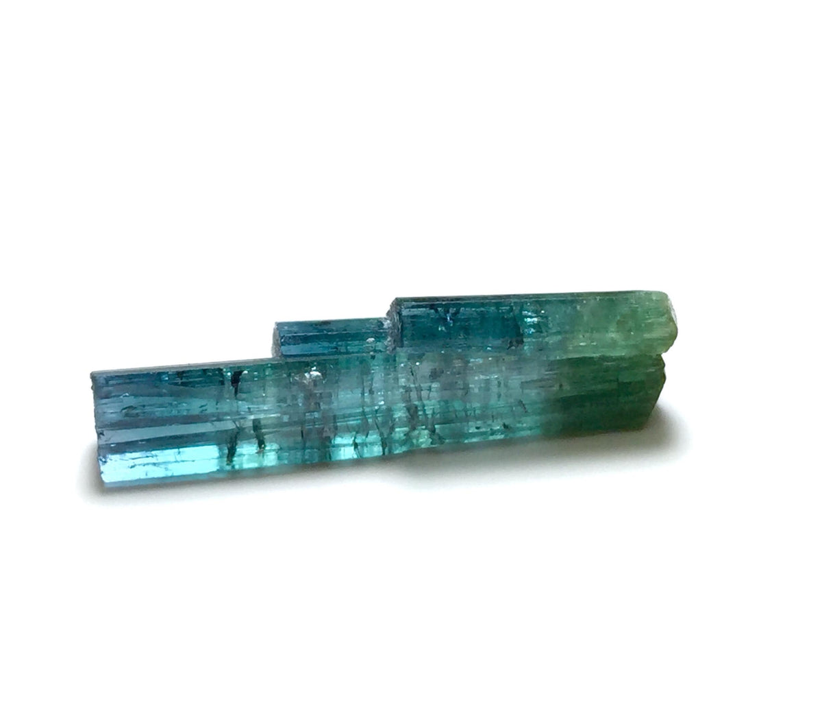 8.4 Carat Natural Indicolite Blue Tourmaline Stepwise Crystals – Terminated Peche Mine Afghanistan